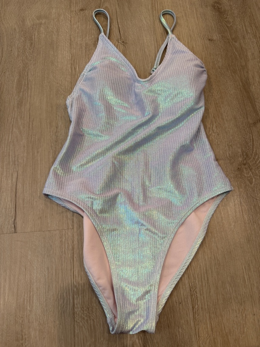 Xhilaration Iridescent Pink One-Piece Swimwear